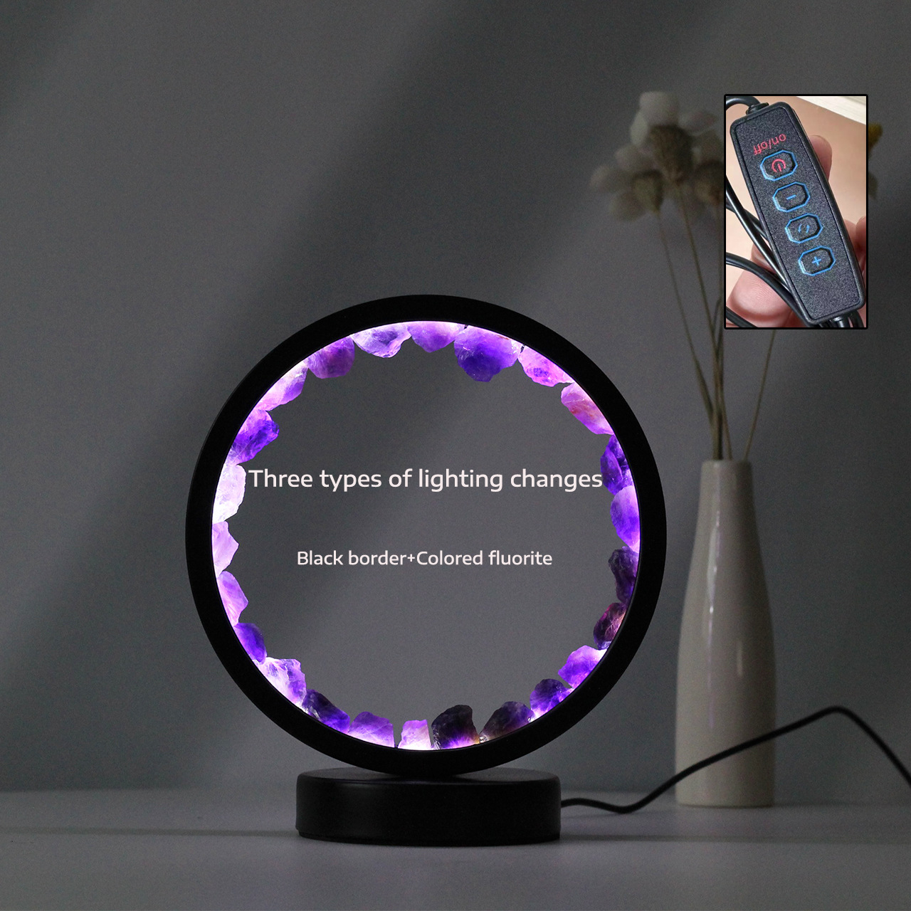 Raw Crystal Night Table Lamps USB - immagine 10