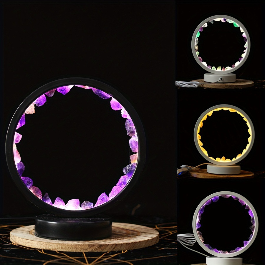 Raw Crystal Night Table Lamps USB - immagine 4