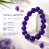 7A Uruguay Amethyst Bracelet Round Beads